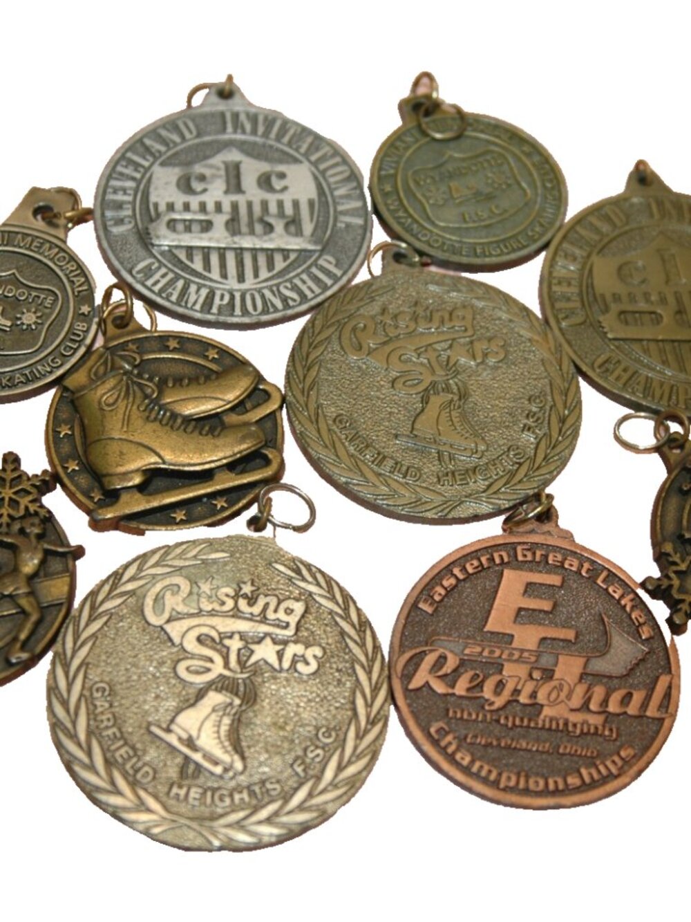 Vintage Medals Figure Skating Championships Vivian Euclid OHIO